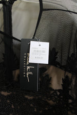 Nicole Miller Black Shimmer Lace Fitted Dress | 8