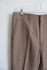 Haggar Imperial Vintage Brown Plaid Trouser Pants | 32