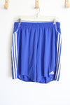 Adidas Blue Striped Athletic Shorts | L