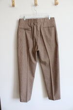 Haggar Imperial Vintage Brown Plaid Trouser Pants | 32