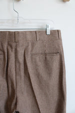 Haggar Imperial Vintage Brown Plaid Trouser Pants | 32