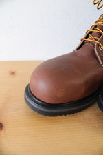Red Wing Brown Leather Steel Toe Boots | 14