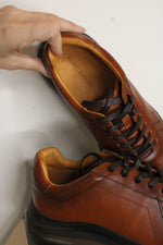 Beckett Simonon Porto Tan Leather and Black Rubber Soles Sneakers | Size 9.5