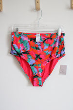 NEW Sunsets Hummingbird Cove Capri High Waist Floral Swim Bottoms | L