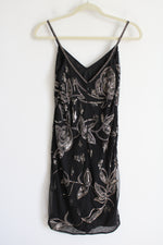 Ralph Lauren Evening Cocktail Black Beaded Dress | 6