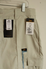 NEW Lee Light Tan Cargo Stretch Waistband Pants | 16