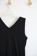 Calvin Klein Black Gold Logo Jumpsuit | M