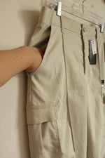 NEW Lee Light Tan Cargo Stretch Waistband Pants | 16