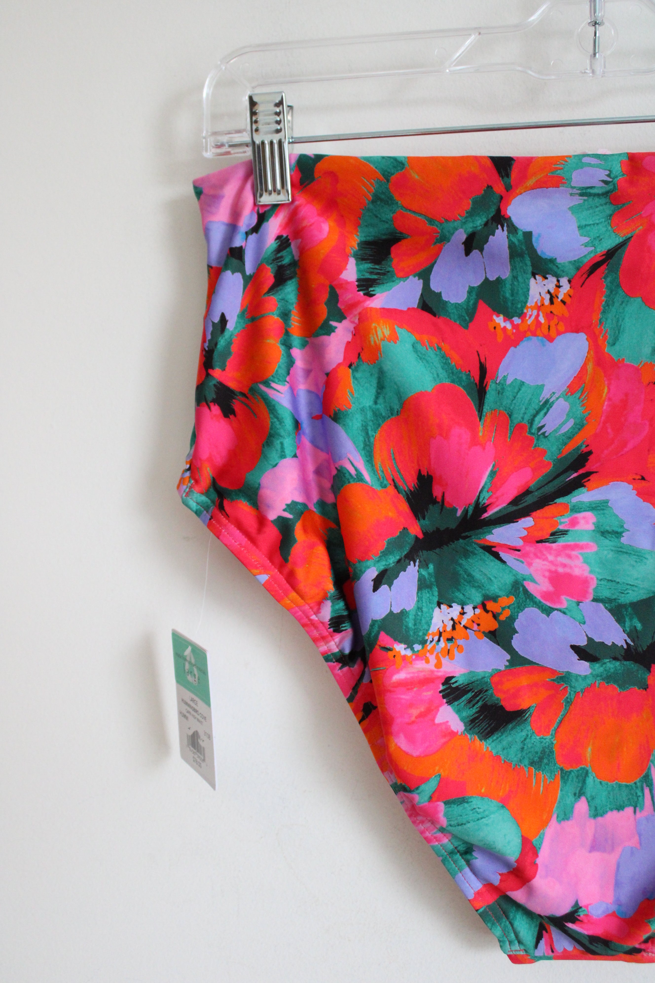 NEW Sunsets Hummingbird Cove Capri High Waist Floral Swim Bottoms | L