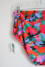 NEW Sunsets Hummingbird Cove Capri High Waist Floral Swim Bottoms | L