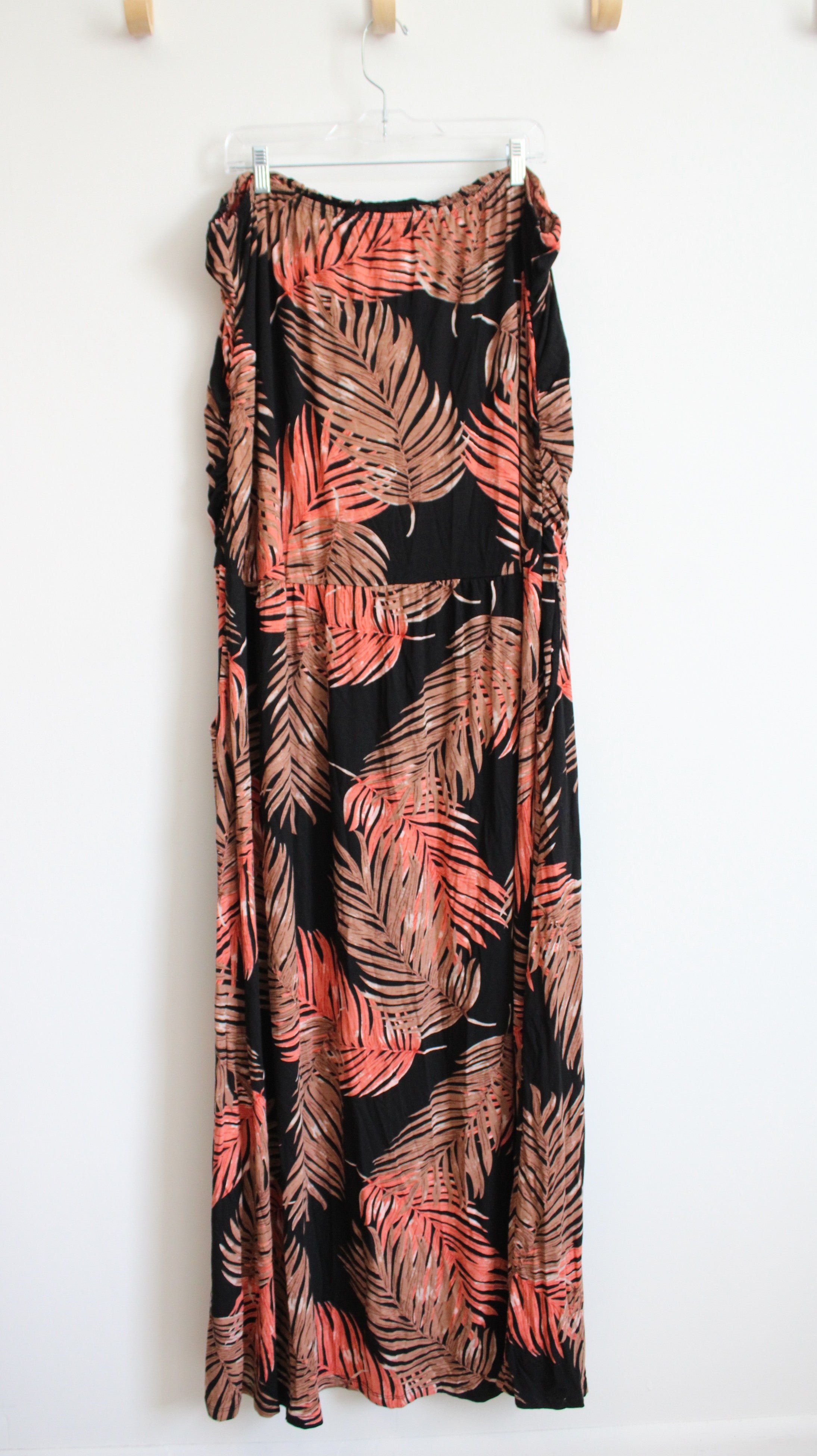 Lascana Venus Black Brown & Orange Tropical Print Strapless Maxi Dress Jubilee Thrift Lascana Venus Black Brown & Orange Tropical Print Strapless Maxi Dress Jubilee Thrift
