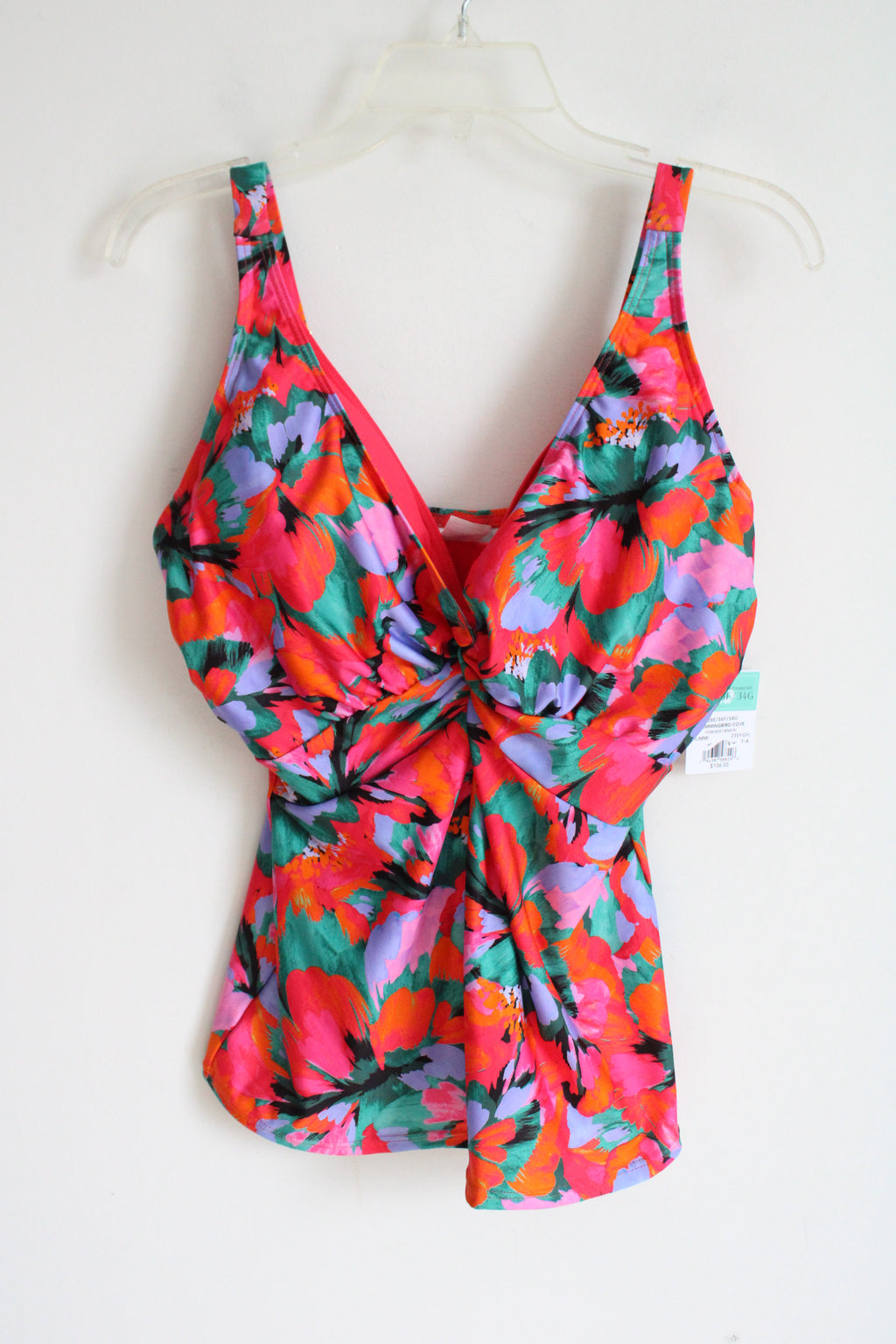 NEW Sunsets Hummingbird Cove Forever Tankini Floral Swim Top | 38E/36F/34G