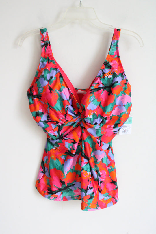 NEW Sunsets Hummingbird Cove Forever Tankini Floral Swim Top | 38E/36F/34G