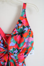 NEW Sunsets Hummingbird Cove Forever Tankini Floral Swim Top | 38E/36F/34G