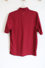 Greg Norman PlayDRY Dark Red Polo Shirt | M