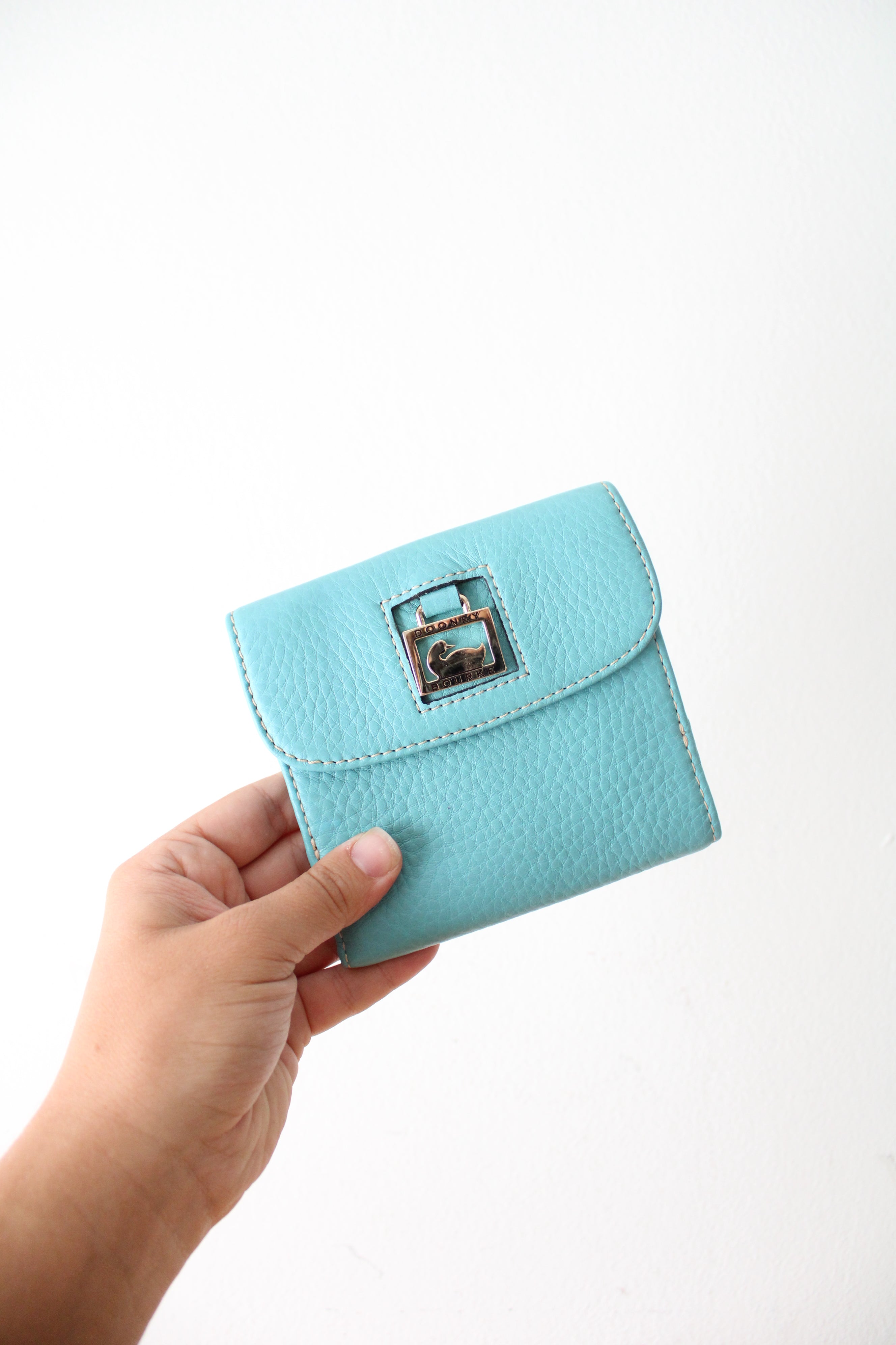 Dooney & Bourke Blue Tri-Fold Wallet