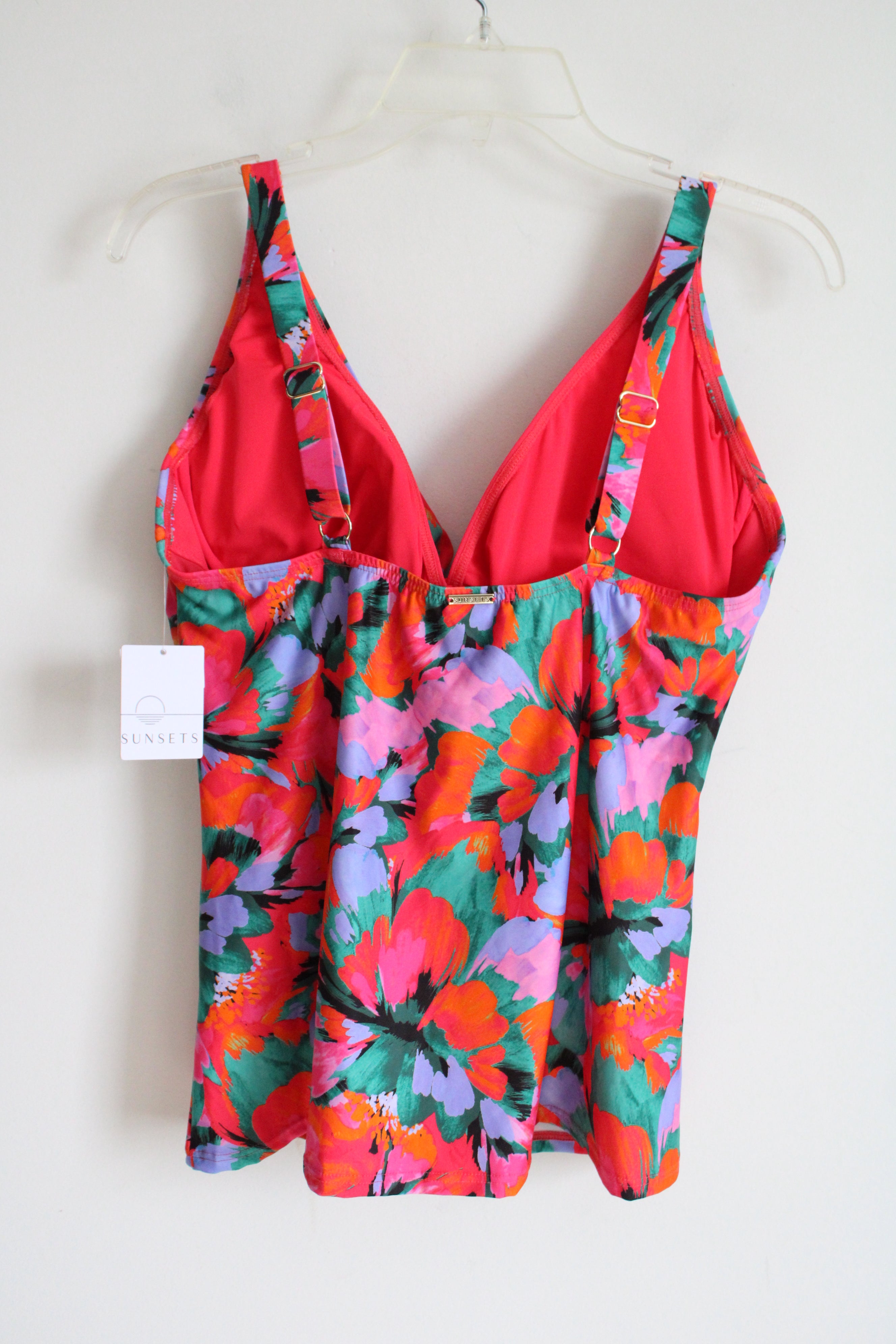 NEW Sunsets Hummingbird Cove Forever Tankini Floral Swim Top | 38E/36F/34G