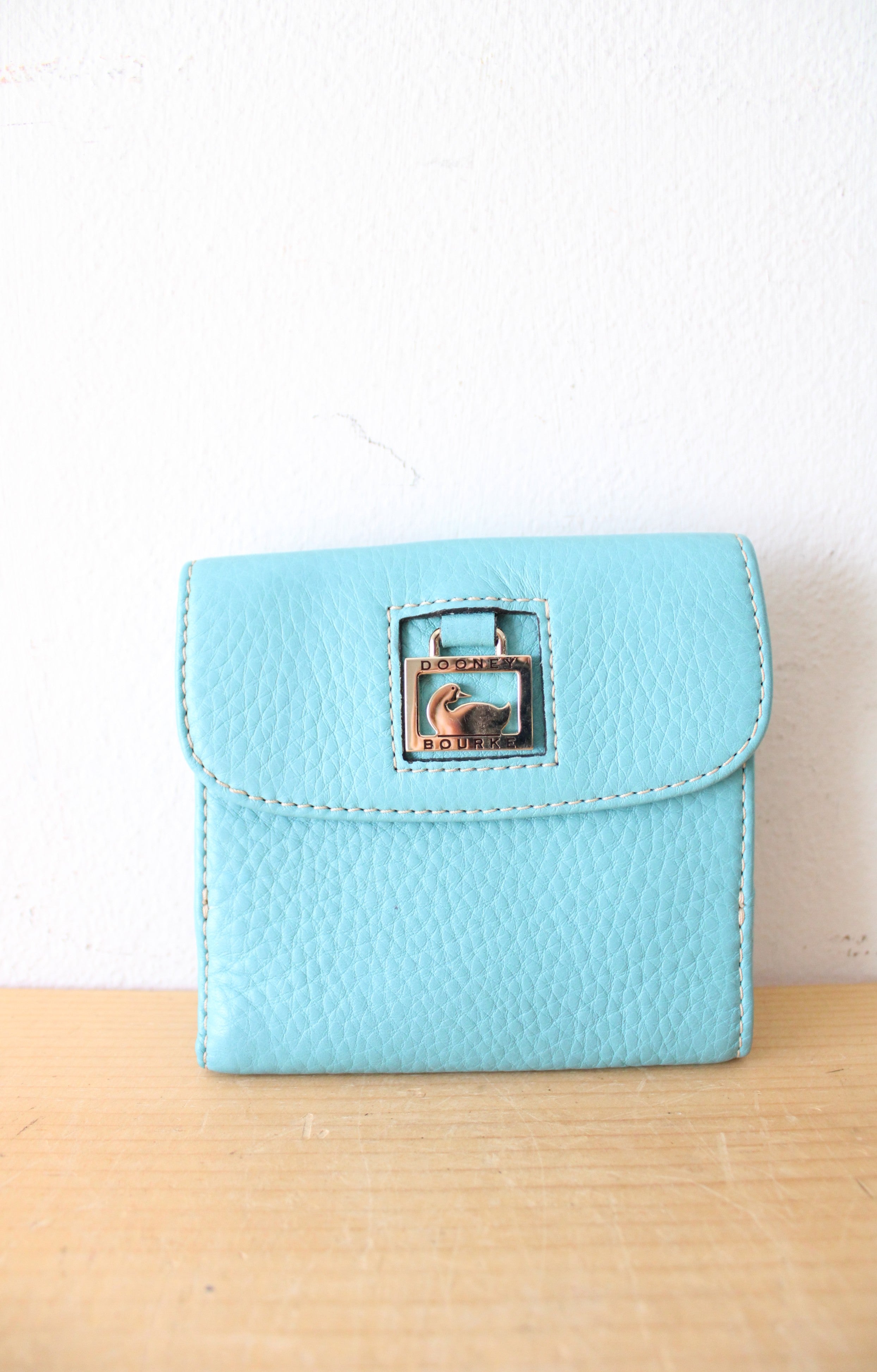 Dooney & Bourke Blue Tri-Fold Wallet