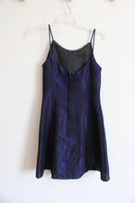 Vintage Jessica McClintock Gunne Sax Purple Metallic Dress | 5/6