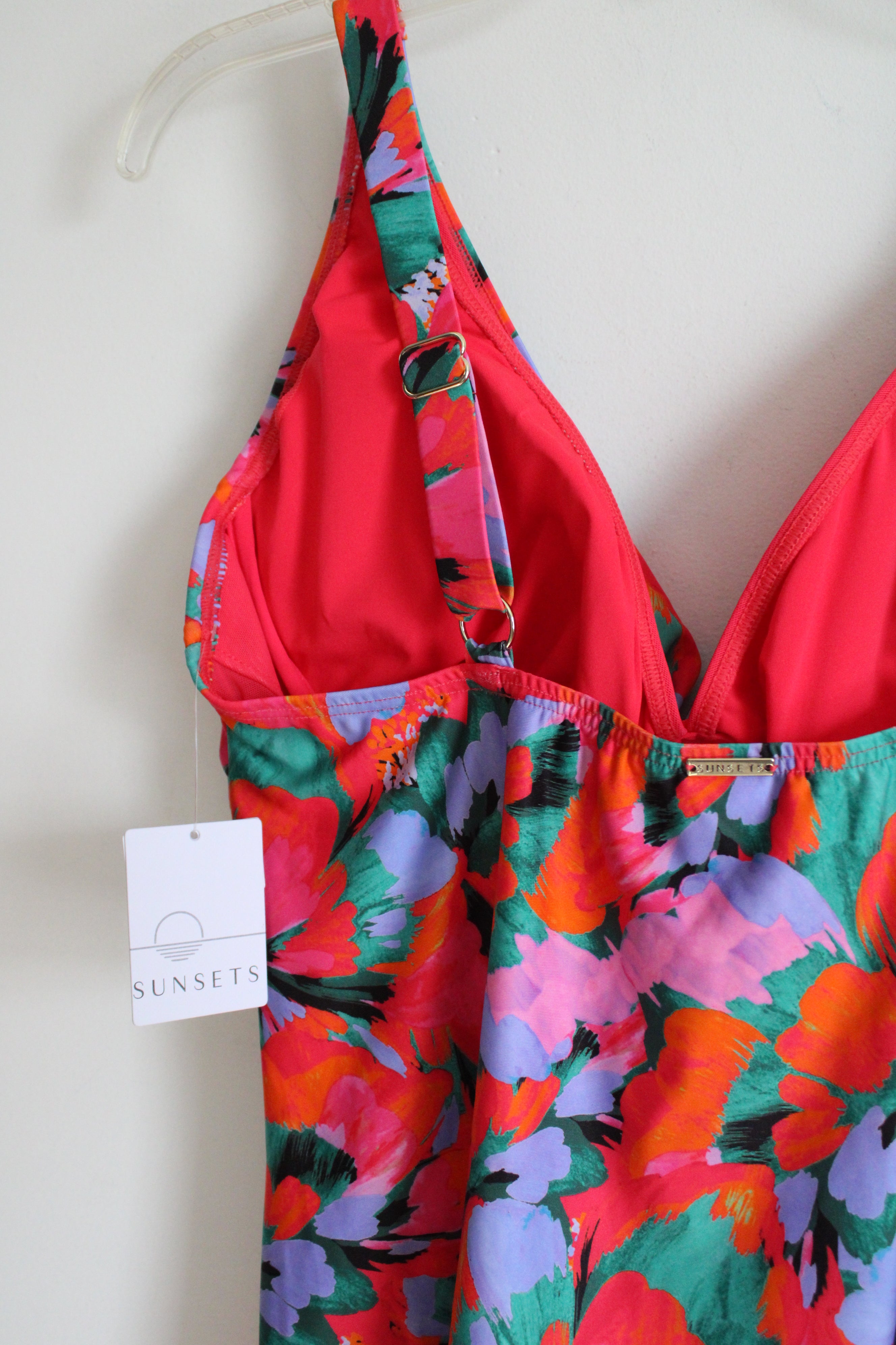 NEW Sunsets Hummingbird Cove Forever Tankini Floral Swim Top | 38E/36F/34G