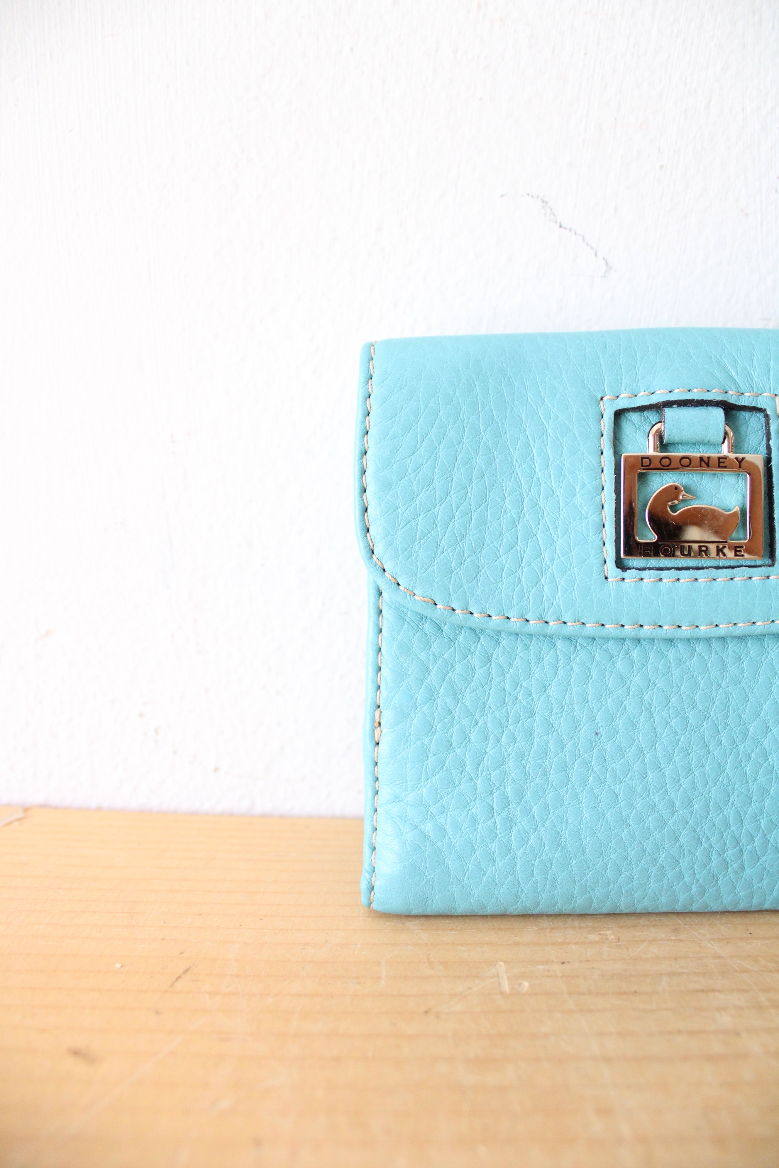 Dooney & Bourke Blue Tri-Fold Wallet