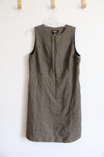 Rafaella Vintage Brown Plaid Wool Zipper Dress | 12