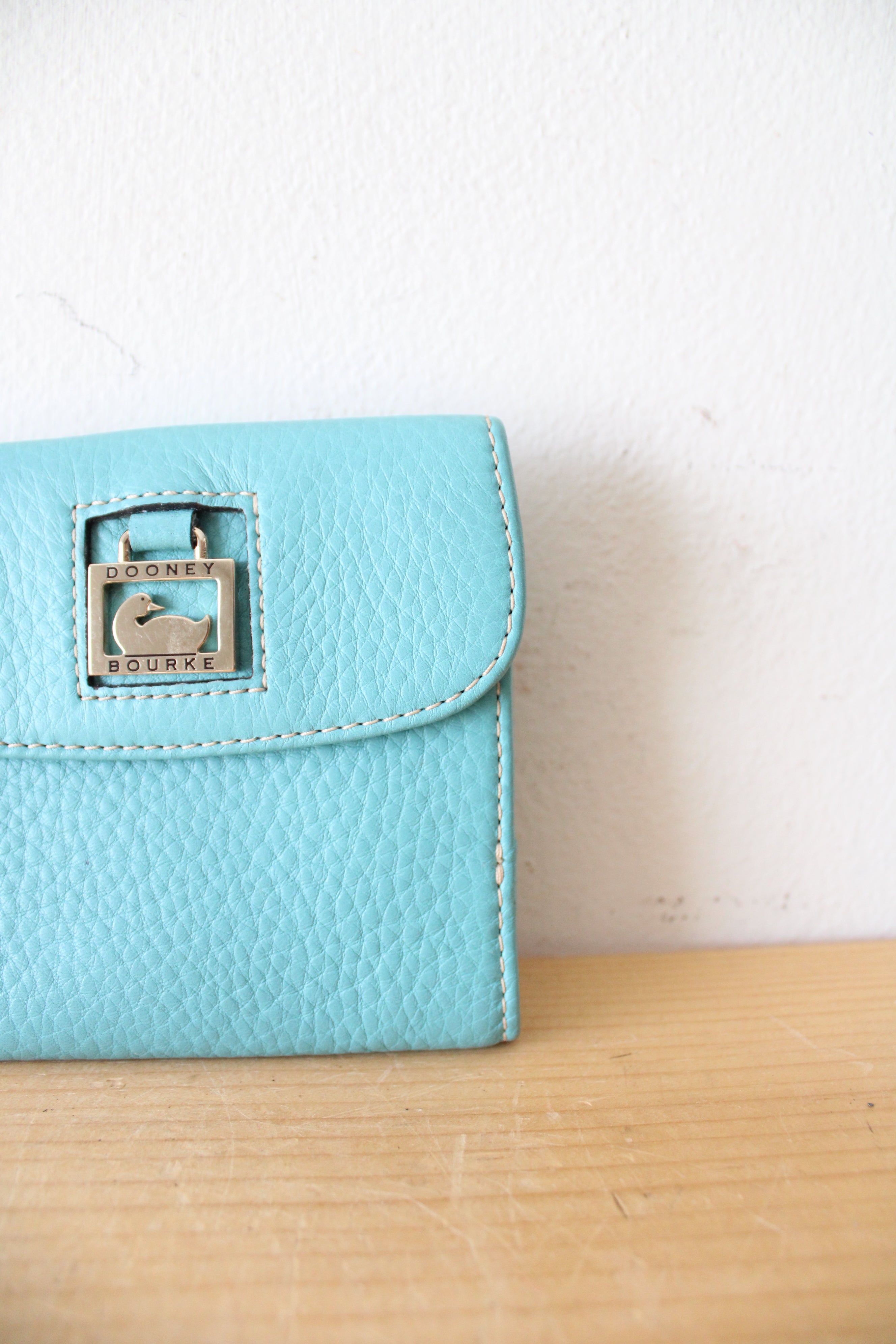 Dooney & Bourke Blue Tri-Fold Wallet