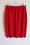 St. John Evening By Marie Gray Red Knit Skirt | 10