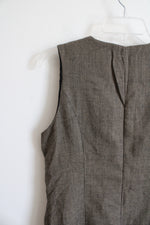 Rafaella Vintage Brown Plaid Wool Zipper Dress | 12