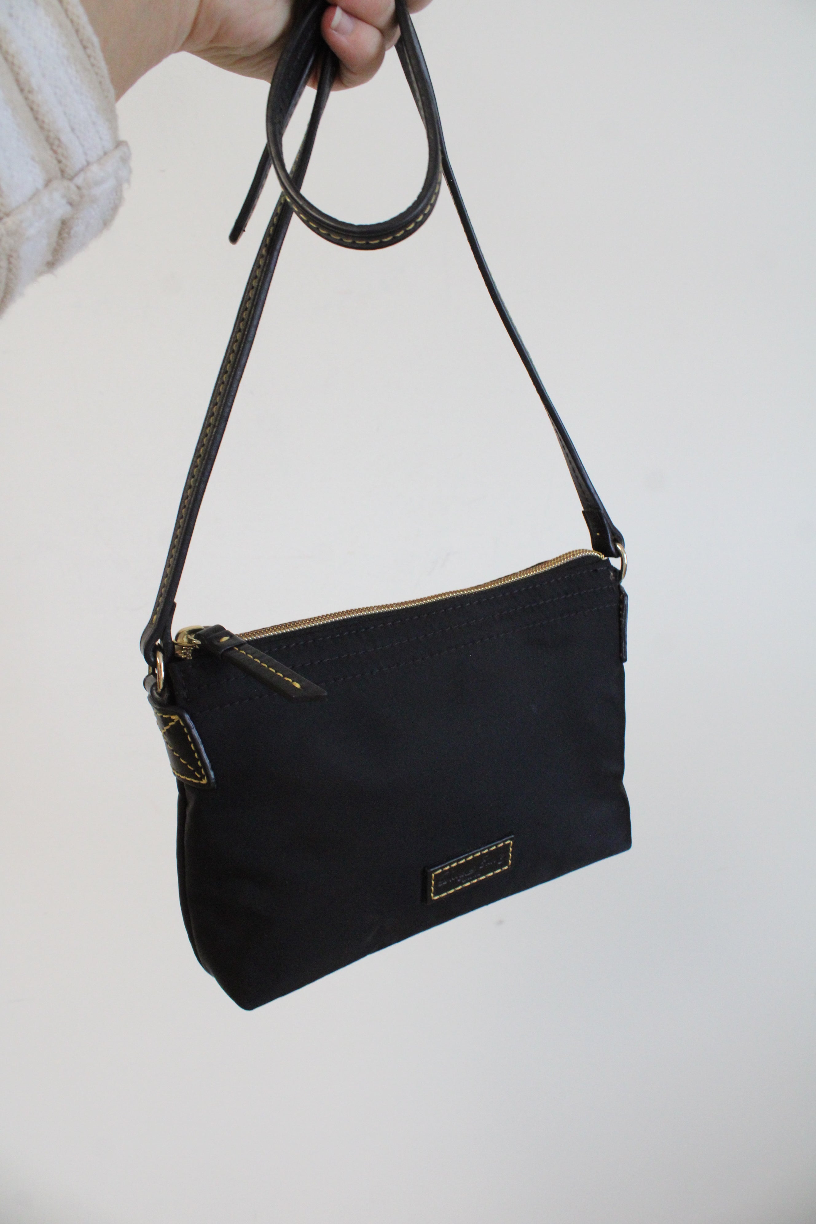 Dooney & Bourke Black Nylon Crossbody Bag