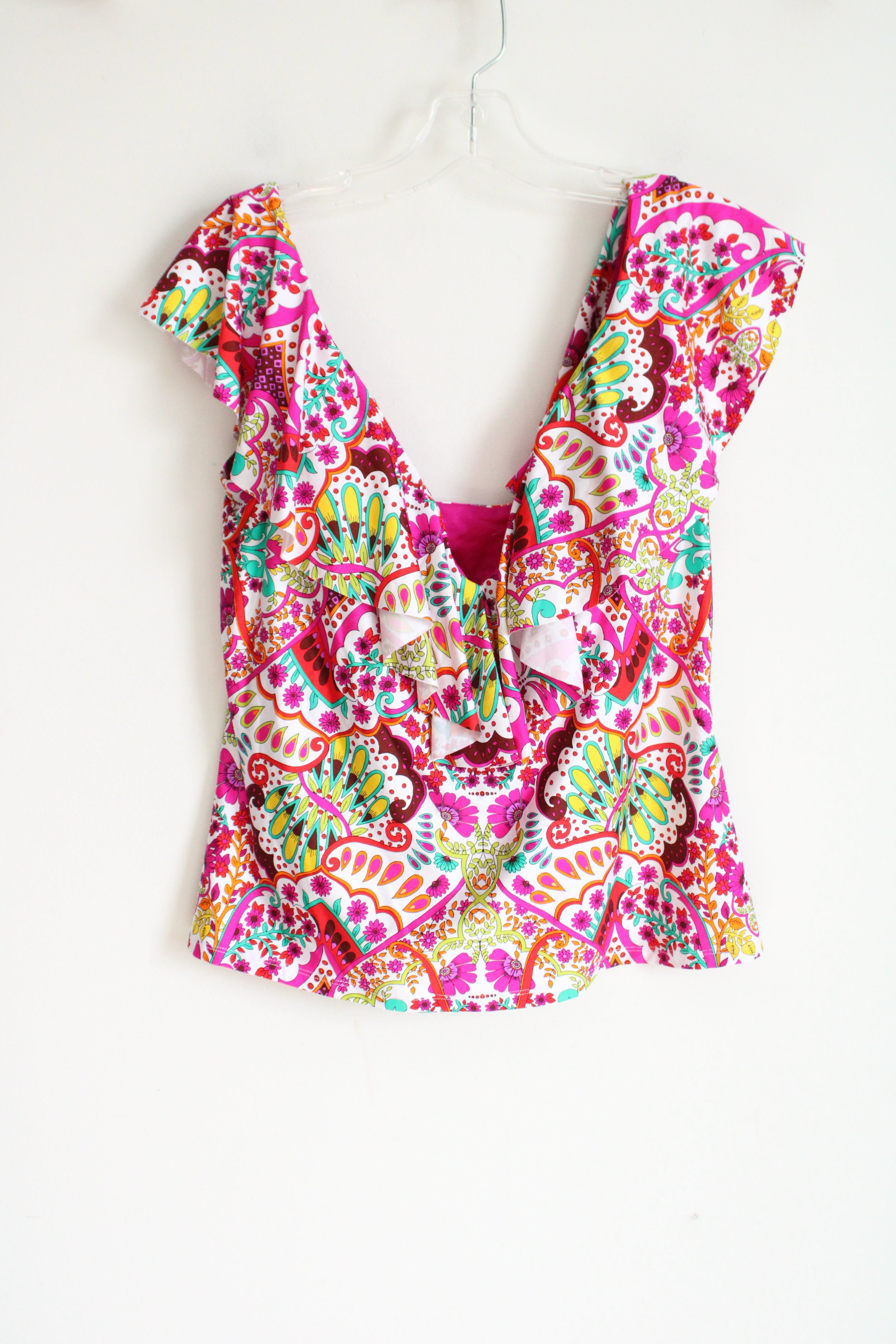 NEW Trina Turk Paisley Swim Tankini Top | 12
