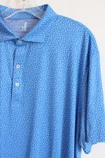 Johnnie-O Blue Floral Polo Shirt | XL