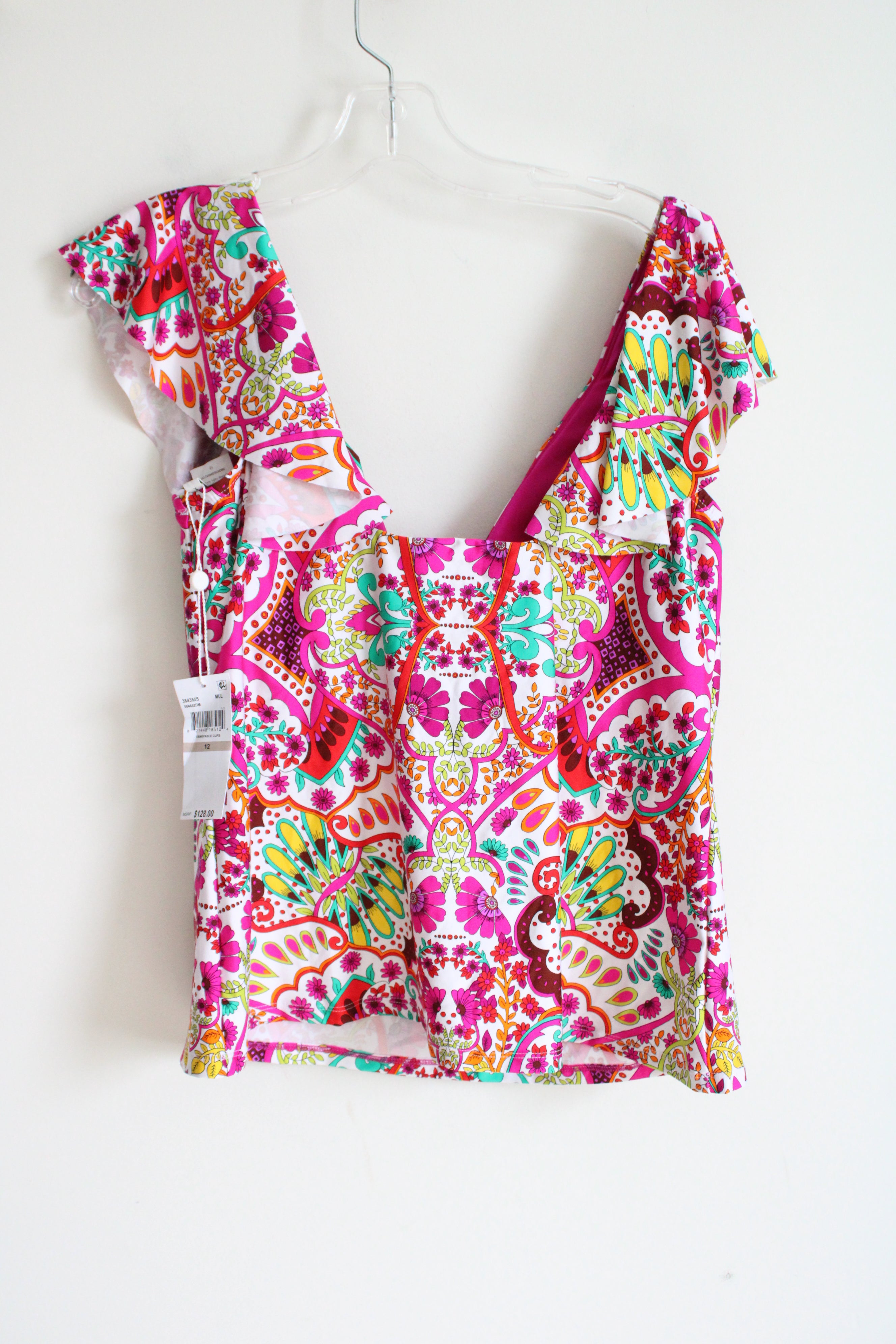 NEW Trina Turk Paisley Swim Tankini Top | 12