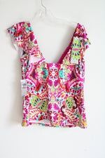 NEW Trina Turk Paisley Swim Tankini Top | 12