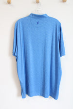 Johnnie-O Blue Floral Polo Shirt | XL