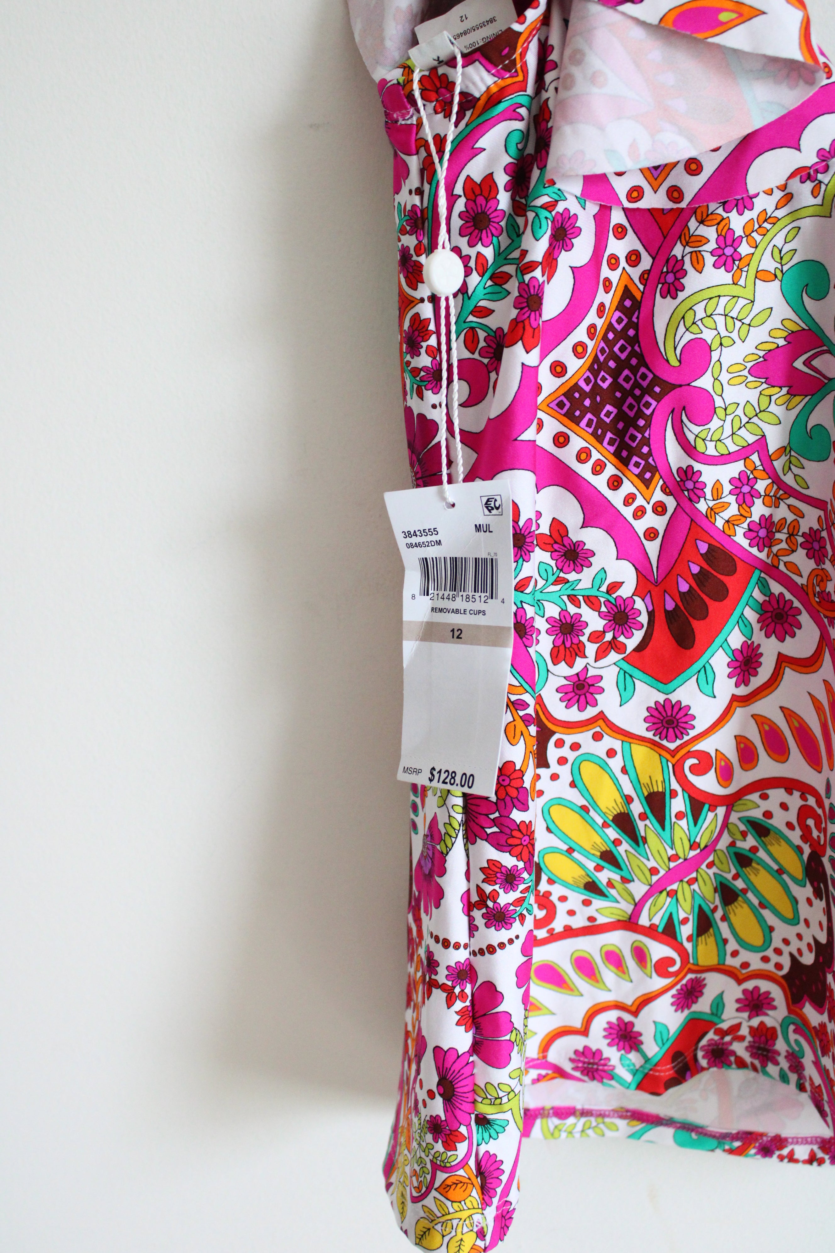 NEW Trina Turk Paisley Swim Tankini Top | 12