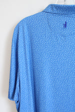 Johnnie-O Blue Floral Polo Shirt | XL