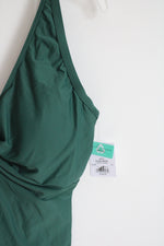 Sunsets Island Green Forever Tankini Swim Top | 38DD