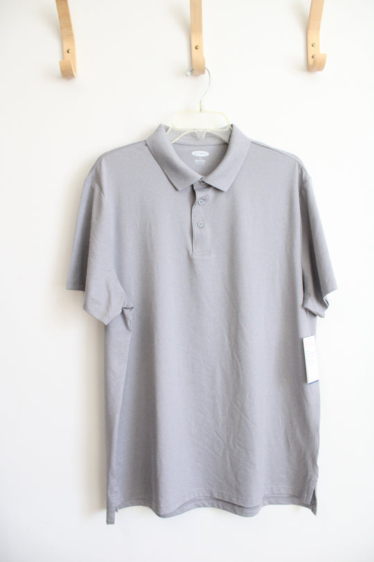 NEW Old Navy Light Gray Polo Shirt | XL