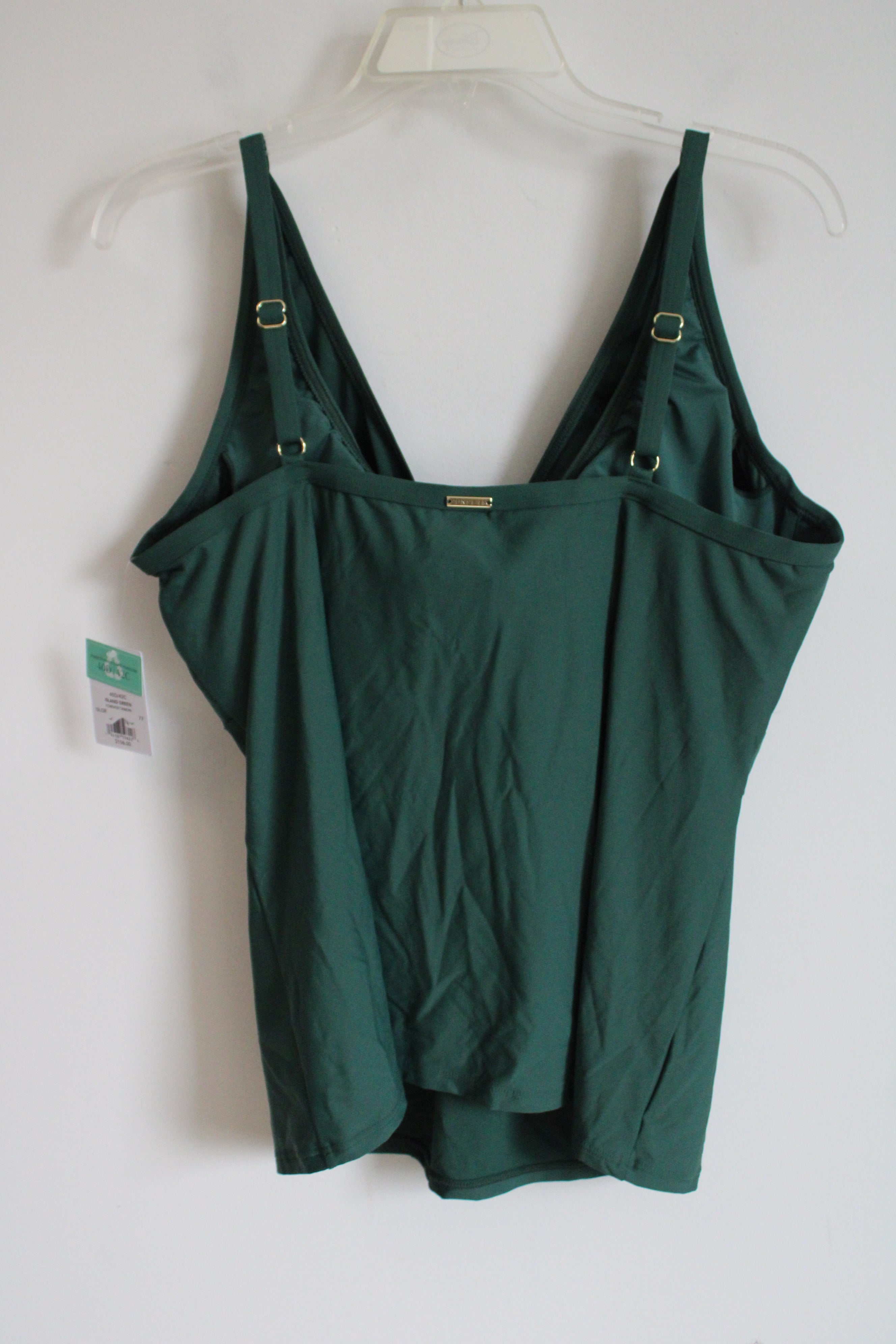 Sunsets Island Green Forever Tankini Swim Top | 40D