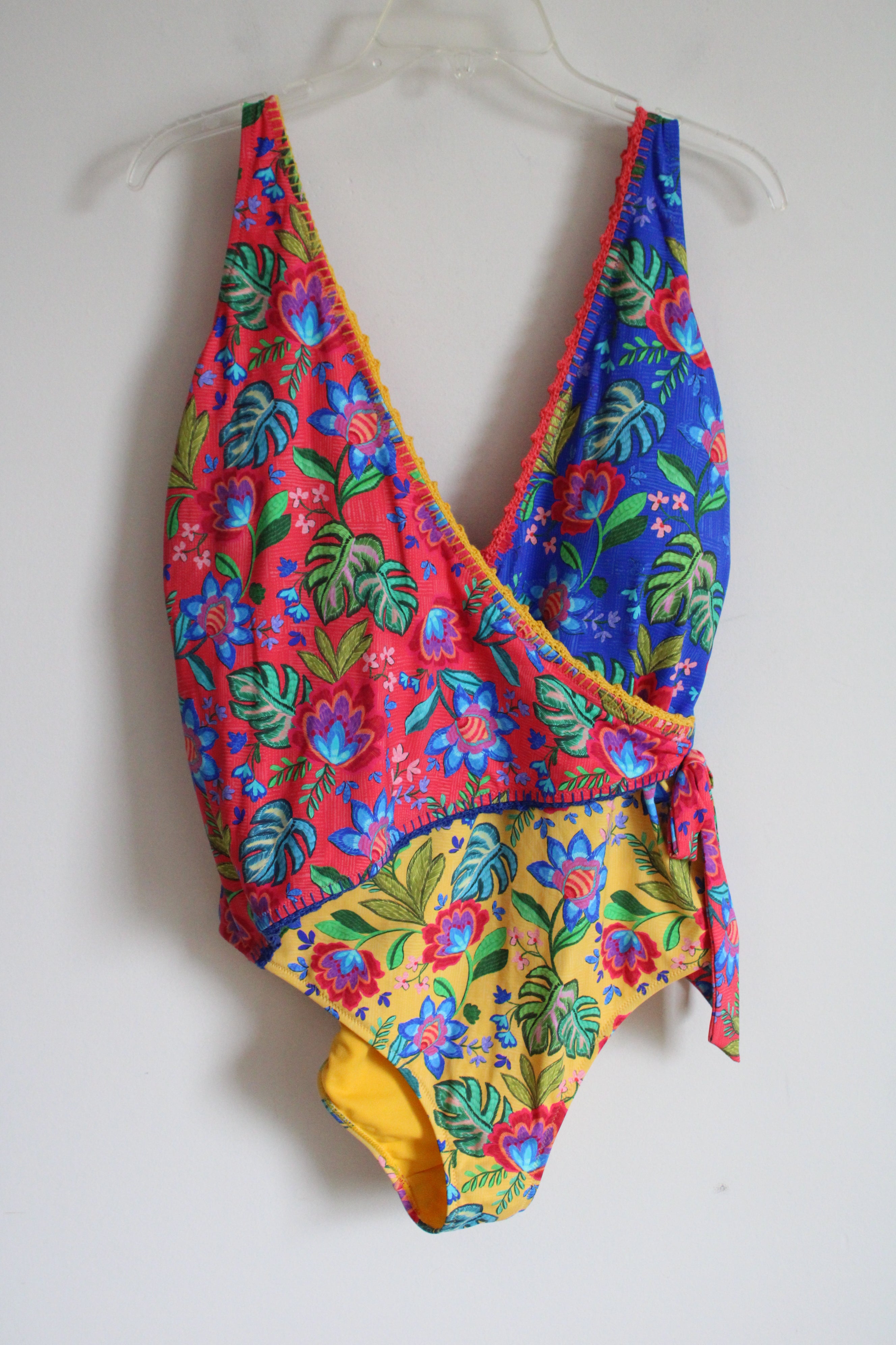 Johnny Was Rumba Wrap Floral One Piece Swim Suit | XXL