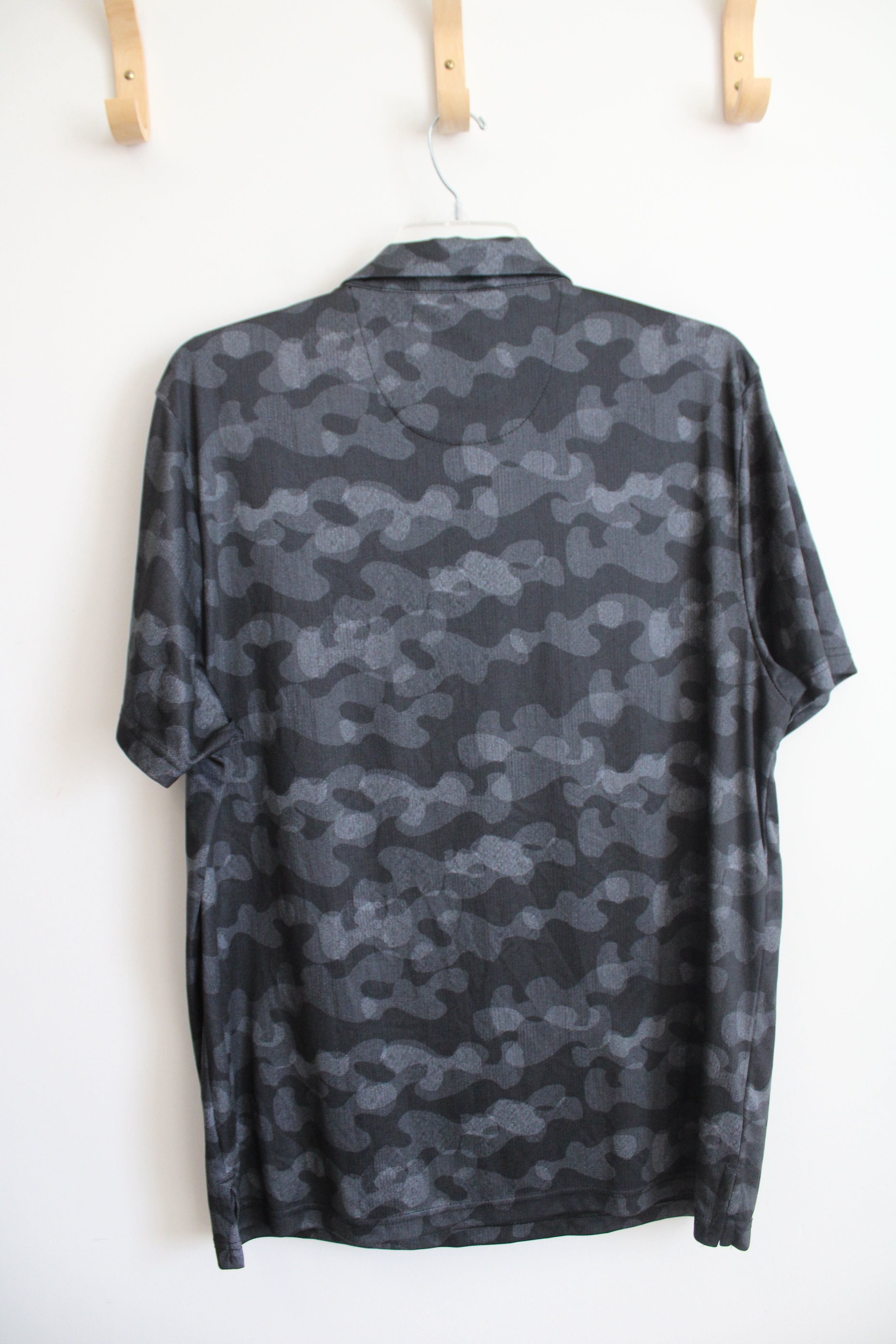 PGA Tour Black & Gray Camo Polo Shirt | XXL