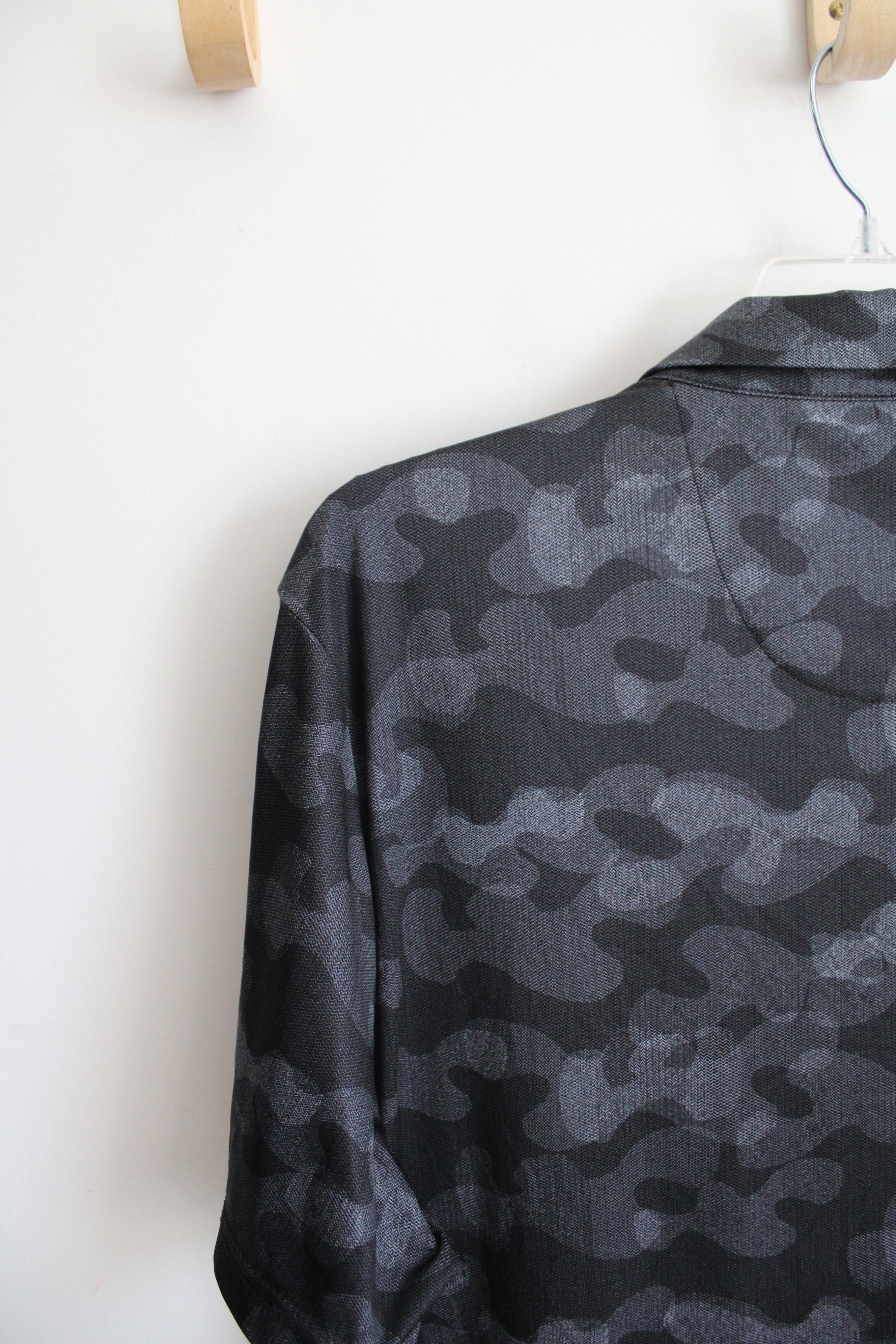 PGA Tour Black & Gray Camo Polo Shirt | XXL