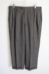 Berle Vintage Black Houndstooth Trouser Pant | 36X27