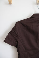 Talbots Brown Short Sleeved Jacket | 8