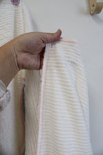 Vintage Chenille Bunny On Rocking Horse Baby Blanket