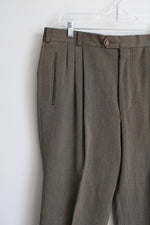 Fait Au Canada Green Brown Trouser Pant | 36X25
