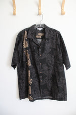 Pacific Legend Black Hawaiian Shirt | XL