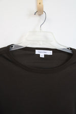 Calvin Klein Deep Olive Long Sleeved Cotton Shirt | XL
