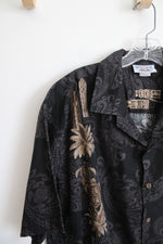 Pacific Legend Black Hawaiian Shirt | XL